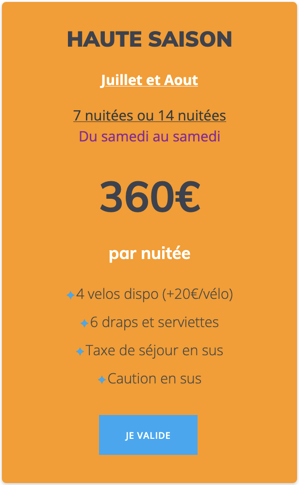 ETE HAUTE SAISON