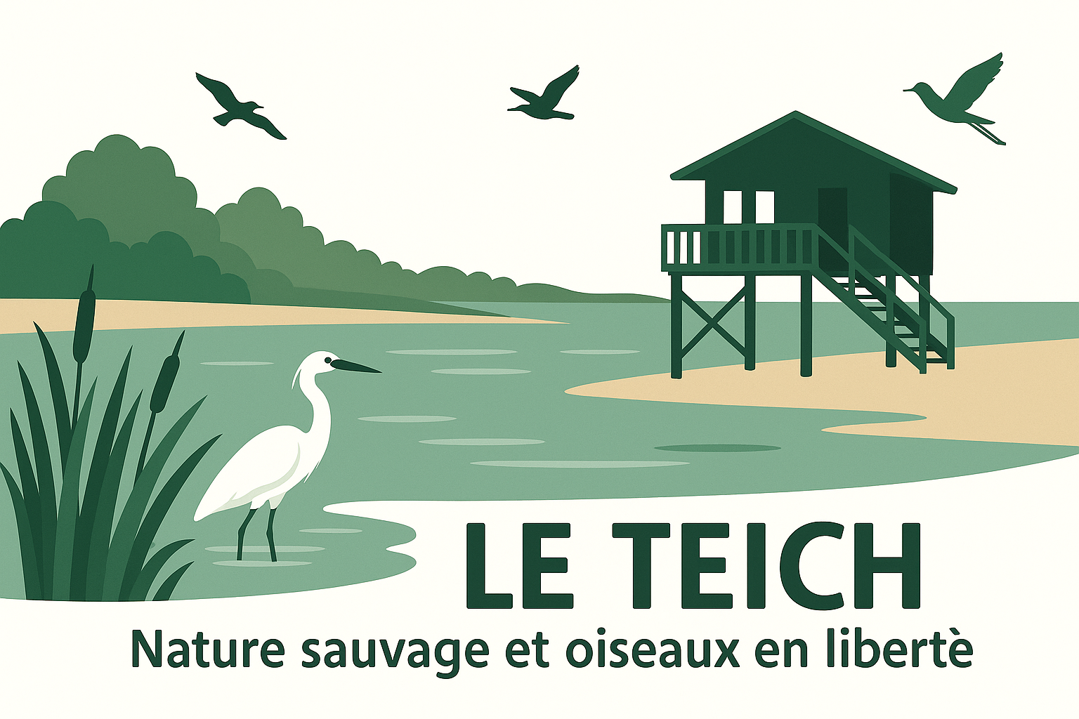4. Le Teich – Nature sauvage et oiseaux en liberté