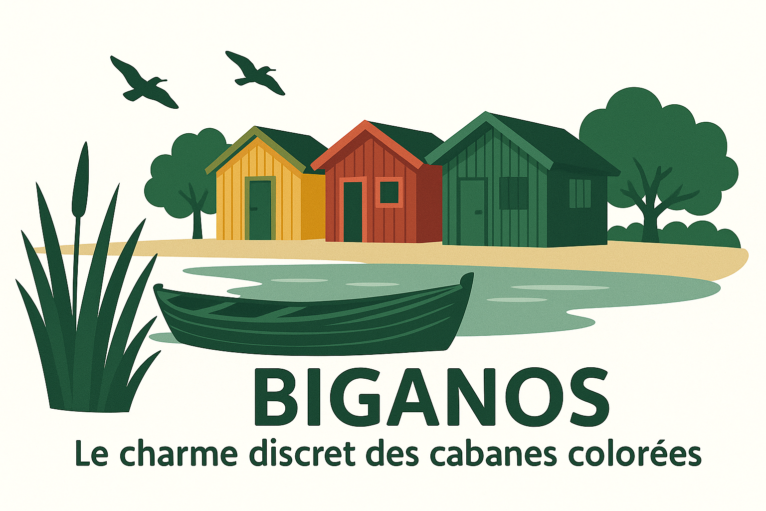 5. Biganos – Le charme discret des cabanes colorées
